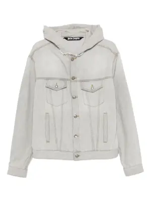 джинсовая куртка с капюшоном