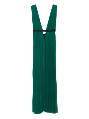 Платье макси Santorini с V-образным вырезом