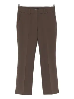 Укороченные брюки с молниями