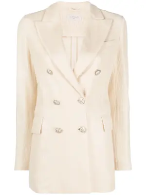 Фактурный двубортный блейзер