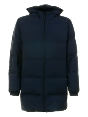 Стёганое пальто с капюшоном