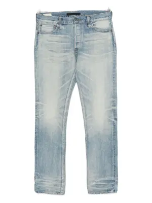 Джинсы с эффектом потертости