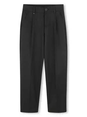 Полосатые брюки строгого кроя