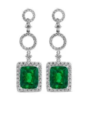 Серебряные серьги Rubain