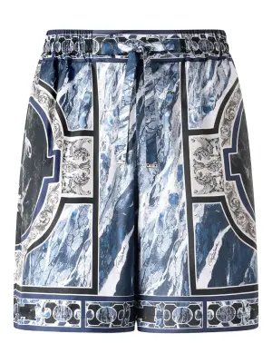 Шорты с абстрактным принтом
