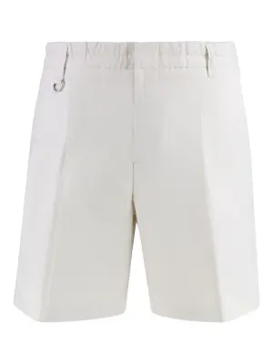 Шорты бермуды из смесового льна