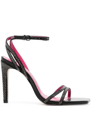 Босоножки с кристаллами