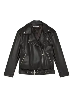 байкерская куртка с поясом