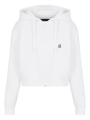 Толстовка на молнии с вышитым логотипом