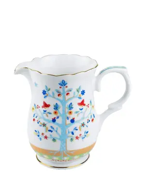 Кувшин из фарфора с принтом "деревья" (19 см)