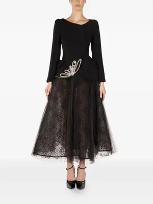 Комбинезон с отделкой и вставками