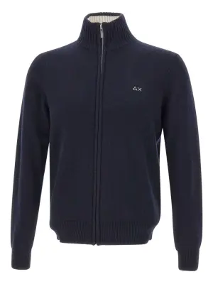 Кардиган на молнии с высоким воротником