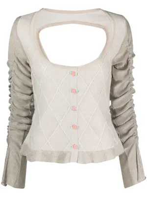 Кардиган Elena с драпированными рукавами