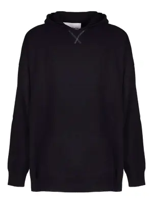 Вязаное худи из шерсти