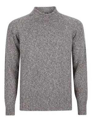 Свитер с воротником-стойкой и рукавами реглан