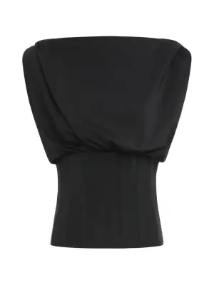 Топ-корсет с драпировкой