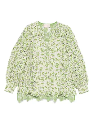 Блузка в технике кроше