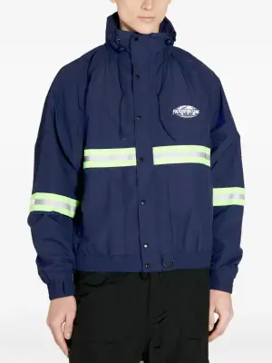 куртка с контрастными полосками