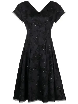 Платье миди с жаккардовым узором