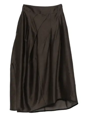 юбка миди со складками