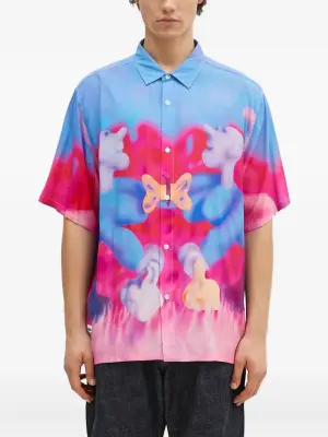 Рубашка с короткими рукавами и принтом