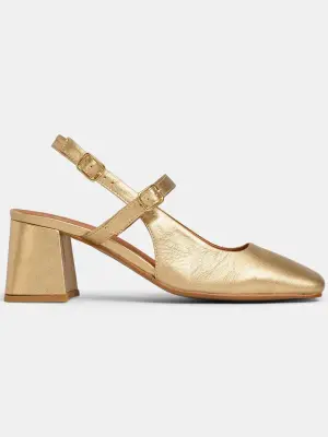 Туфли-лодочки slingback Vaele из кожи