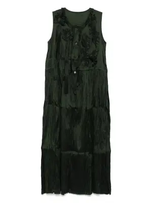 Декорированное платье миди