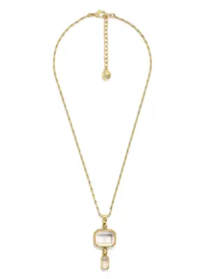 Позолоченное колье с подвеской