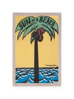 Пляжное полотенце с пальмовым принтом Sun of a Palm