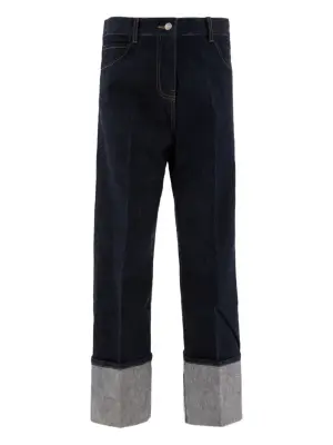 Джинсы с манжетами