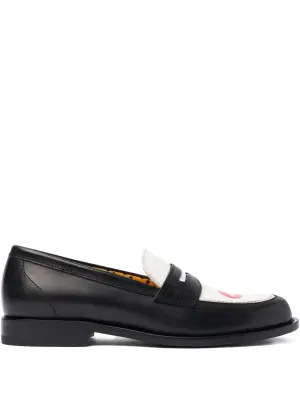 Лоферы с принтом