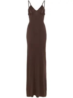 Трикотажное платье макси