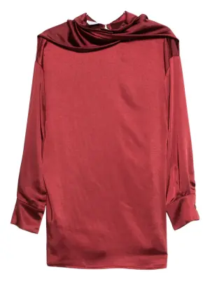 Блузка с воротником-хомутом