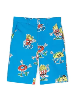 Шорты чинос с графичным принтом