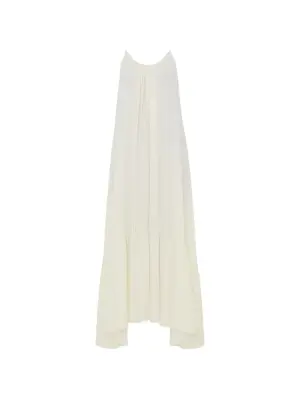 Полосатое длинное платье