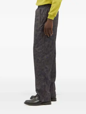 брюки с анималистичным принтом