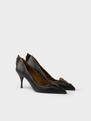 Туфли-лодочки из состаренной кожи