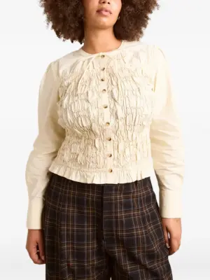 Рубашка Elliana с пуговицами и отделкой в технике смок