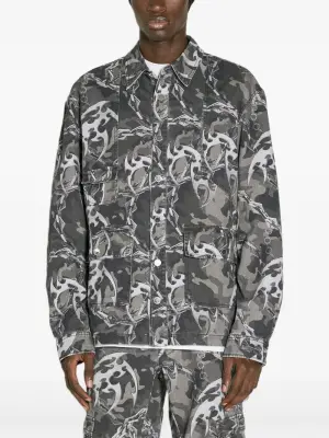 Куртка с камуфляжным принтом