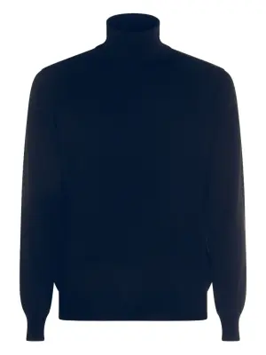 Свитер с воротником-стойкой