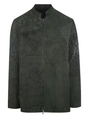 Фактурное пальто на молнии