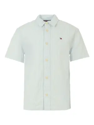 Полосатая рубашка с короткими рукавами