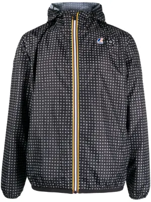 Куртка на молнии с узором в горох