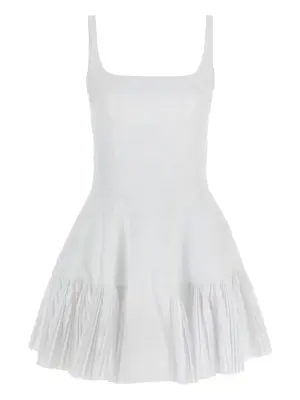 Платье мини со складками
