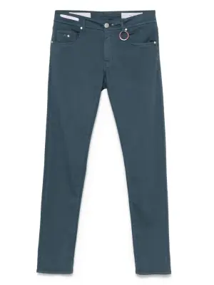 Брюки с нашивкой-логотипом