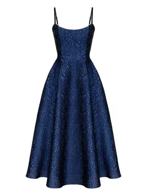 Жаккардовое платье миди