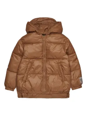 Стеганая куртка с капюшоном