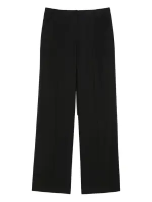 Широкие брюки-палаццо из хлопкового микса