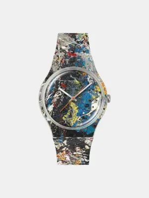 Часы Swatch x Guggenheim разноцветные SUOZ366