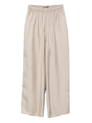 Брюки палаццо с эластичным поясом